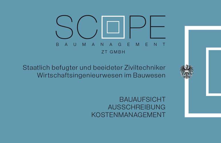 Scope Visitenkarte Rückseite